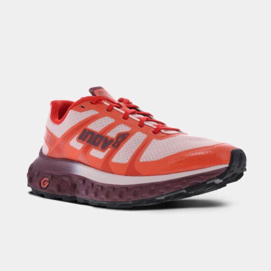 Inov-8 Trailfly Ultra G 300 Max Dames Rood-koraal-zwart